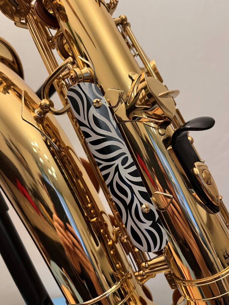 ecouvillon personnalisable pour saxophone (alto, tenor), clarinette et flute