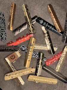 ecouvillon personnalisable pour saxophone (alto, tenor), clarinette et flute